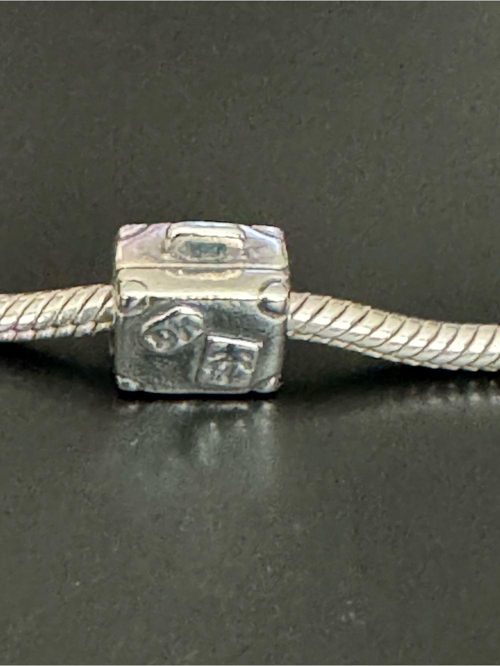 Pandora Retired 925 Sterling Silver “Adventure Suitcase” Bead Charm